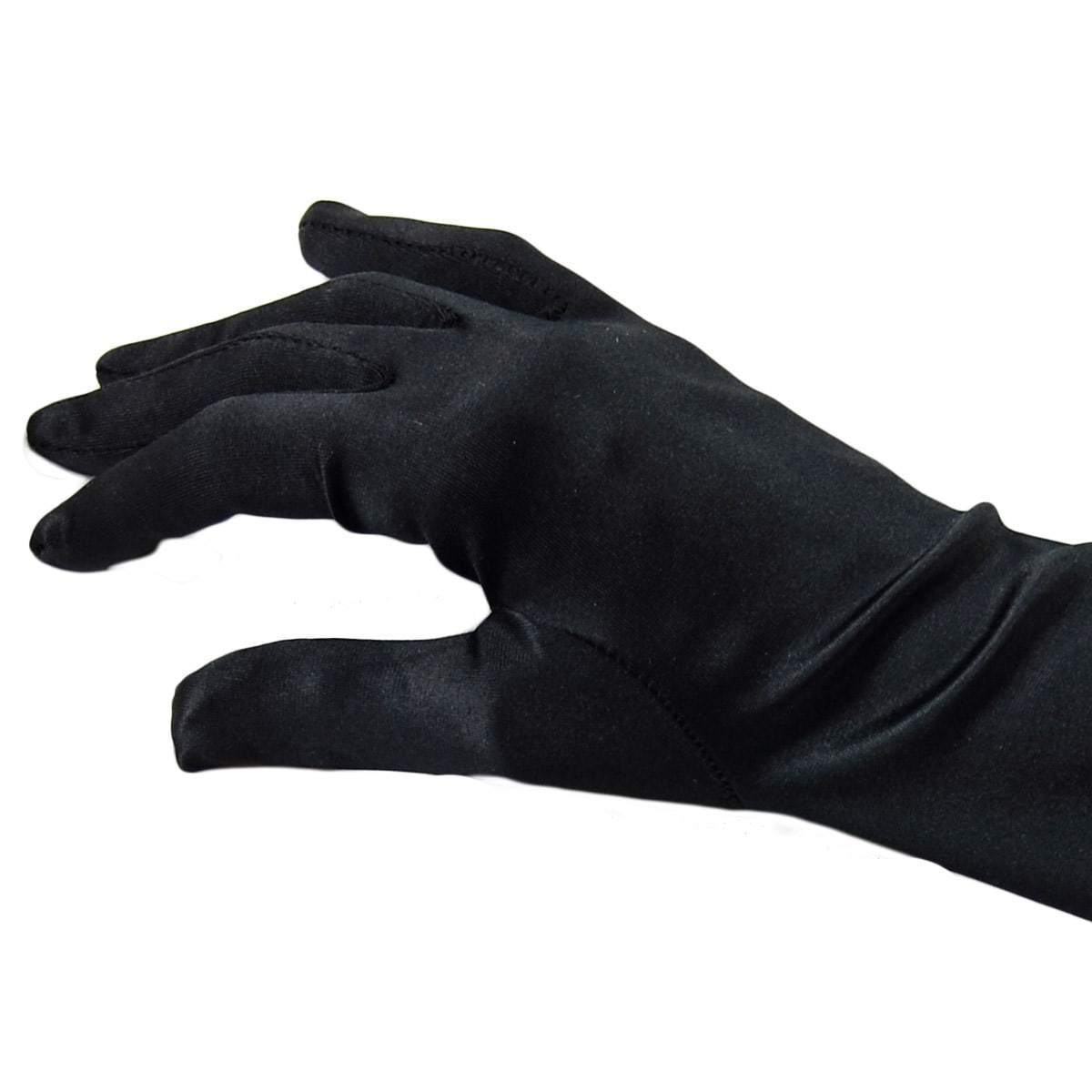 55cm Long Black Stretch Evening Gloves Audrey Hepburn